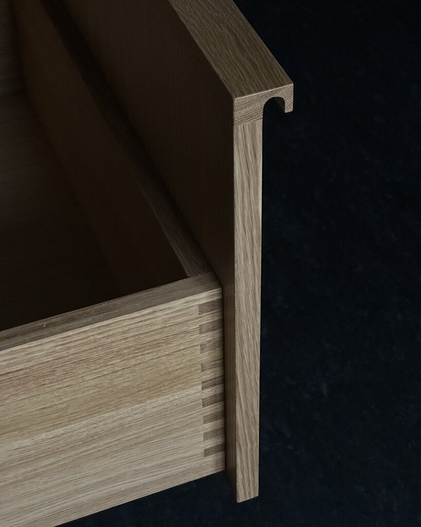 Solid oak drawer